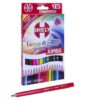 Lápices de Colores Caja con 12 piezas Largos Triangular Jumbo Shely
