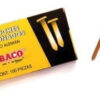 Broches latonados tipo alemán Baco N°3  con 100 piezas