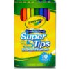 Plumones Crayola Washable Super Tip Markers Cont: 10  piezas