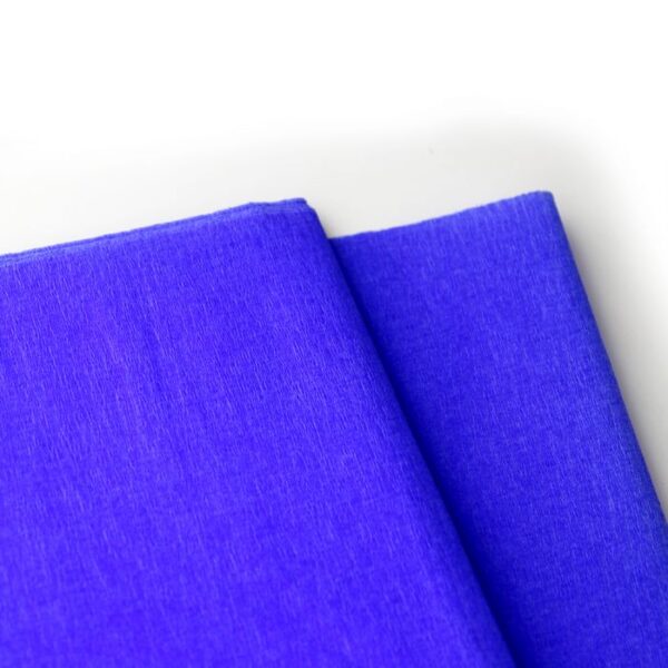 Papel crepe color azul rey