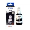 Botella de Tinta Epson 504 color negro