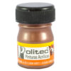 Pintura acrílica politec color café  metálico de 20ml